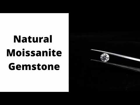 Natural White Moissanite Diamond, Round GRA Certified For Rings and Pendant