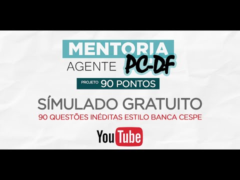 Mentoria PCDF | Simulado PCDF - 90 questões inéditas