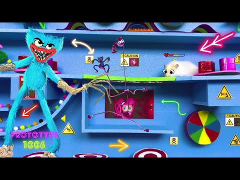 Hamster Escape from  Poppy Playtime Mommy Long Legs🐹Hamster Obstacle Course