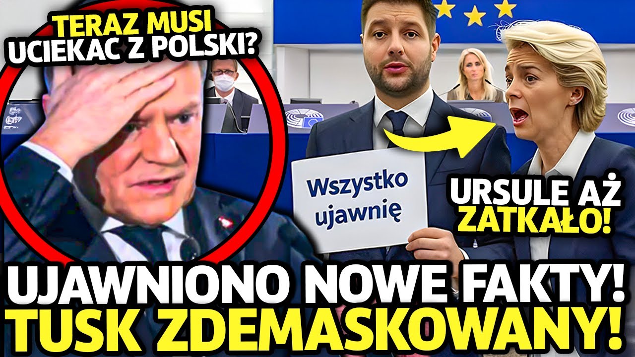 SKANDAL! DONALD TUSK I URSULA VON DER LEYEN ZDEMASKOWANI! WYCIEKŁY NIEPO...