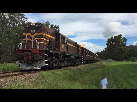 4520 leads 2705 and train through Couridjah