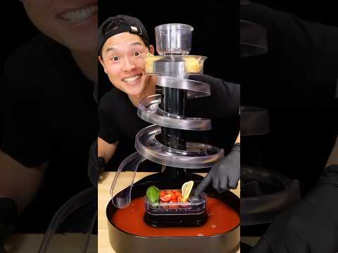 He built a WATERPARK made of SPAGHETTI @BayashiTV_