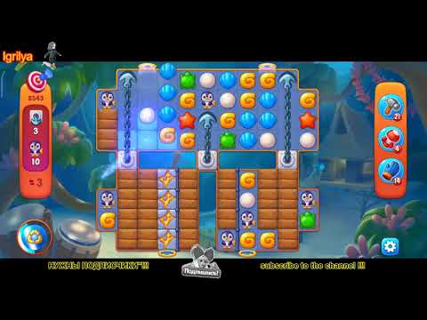 Fishdom level 8541, 8542, 8543, 8544, 8545 / Фишдом уровень 8541, 8542, 8543, 8544, 8545