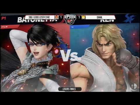Smash @ TTH - SBG | Good Loser Chaz (Bayonetta) Vs. DAMN. (Ken) - Smash Ultimate (Losers Finals)