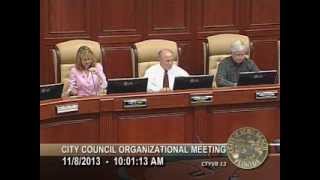 preview picture of video 'CITY OF VERO BEACH CITY COUNCIL ORGANIZATIONAL MEETING 11/08/2013'