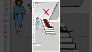 How to create a stair carpet in a Sketchup using a fredo jointpush pull plugin! #sketchup #nicetower