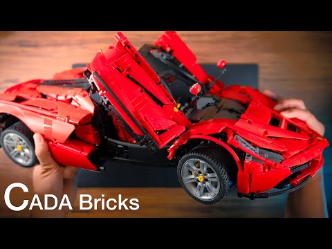 Cada Bricks Ferrari | Speed Build | Designed by Thijs De Boer C61505w