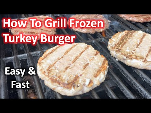 How To Grill Frozen Turkey Burgers - FAST & EASY | The DIY Guide | Ep 115