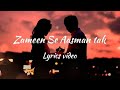 Zameen Se Aasman Tak LYRICAL VIDEO SANAM RE New LYRICS VIDEO BY Rishicreationsofficial