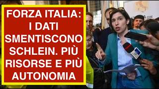 FORZA ITALIA: I DATI SMENTISCONO SCHLEIN. PIÙ RISORSE E PIÙ AUTONOMIA