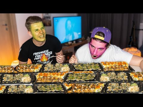 MANANC 100 DE SUSHI cu MADALIN