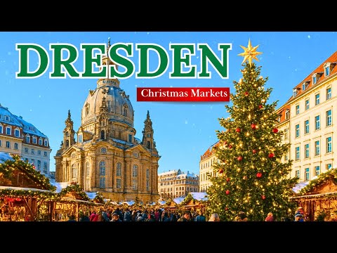 🇩🇪 Dresden Striezelmarkt 2025🎄Oldest Christmas Market Walking Tour With Subtitles 4k60 UHD