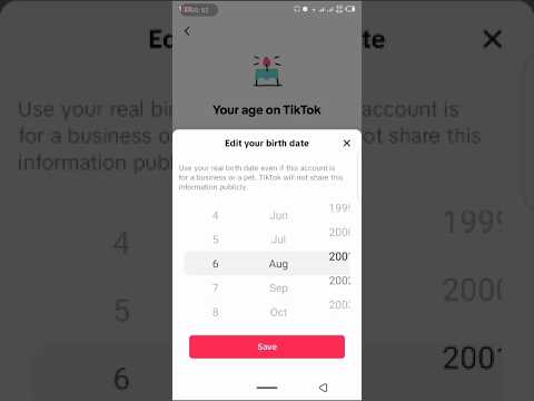 How to change date of birth on tiktok (2025)| #nomoreglitches #youtubeshorts