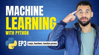 Download the video "الحلقه الثالثه : Loops و Functions في Python | تعلم التكرار والدوال و Function Parameters"