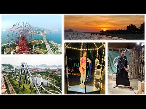 Halong Bay & City (P.2) | Sun World Halong | A festa na praia MAIS ACONTECEDORA | A Montanha Mística