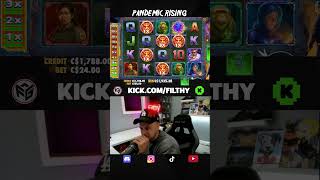 PANDEMIC RISING SLOT WITH A BIG WIN ON STREAM #shorts #pandemic #slot #slots #bigwin #stream #win