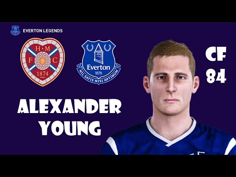 Alex Young eFootball PES Face Build Stats (Everton)