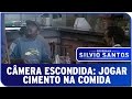 Hidden Camera Throwing Cement In Food