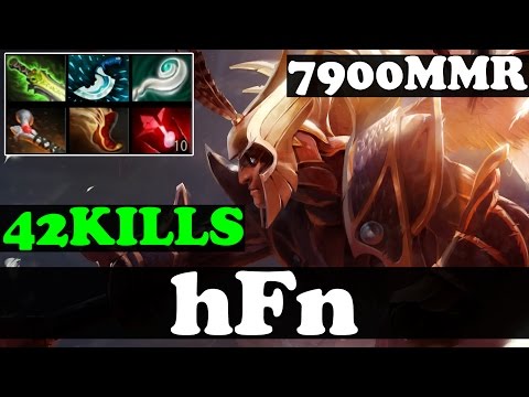 Dota 2 - hFn 7900 MMR Plays Skywrath Mage WITH 42 KILLS - Pub Match Gameplay
