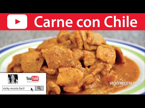 CARNE CON CHILE | Vicky Receta Facil Video