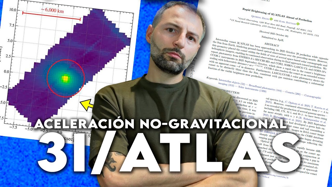 3I/ATLAS acelera de forma NO Gravitacional y se vuelve AZUL rompiendo la Física