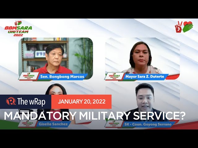 Sara Duterte wants mandatory military service for adult Filipinos