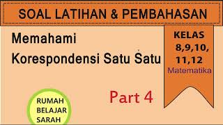 Memahami Koresponden Satu Satu 4