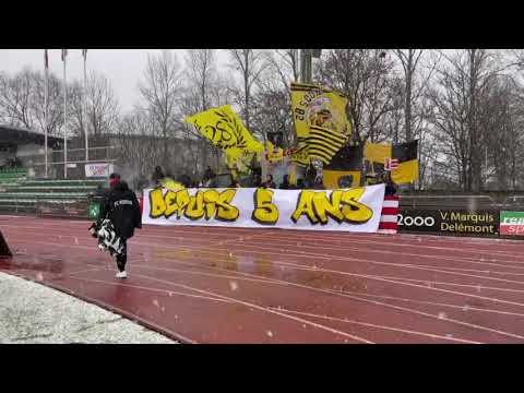 entrée des joueurs SR Delémont- FC Kosova ZH