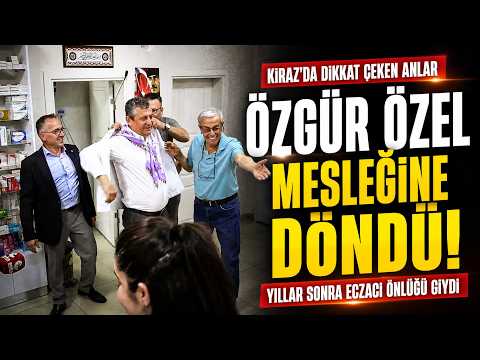 Özgür Özel mesleğine döndü: Yıllar sonra eczacı önlüğü giydi