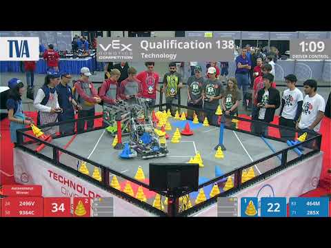 2018 VRC Tech Q138 - 2496V 9364C vs 464M 285X - 74 to 57