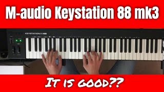 Video thumbnail for M-Audio Keystation 88 MK3 review: Is this the best cheap MIDI keyboard with 88 keys in 2022? by Frank Elda - Music