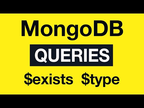 15 MongoDB exists and type query operators