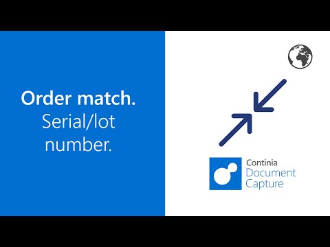 Order match - Serial lot number