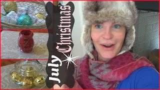 Thrift Haul- mini “Christmas in July” + decor tips.