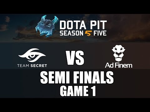 Dota 2 | Team Secret vs Ad Finem (Game 1) | Dota Pit Season 5 Qualifiers