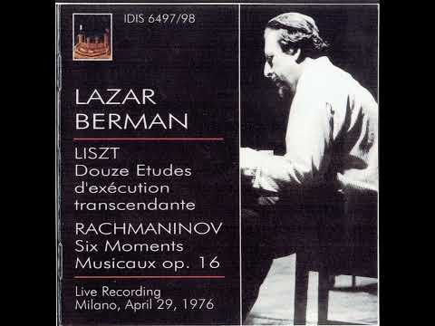 Lazar Berman Plays Liszt Trancendental Etude, S. 139 (1976 Live in Milan)
