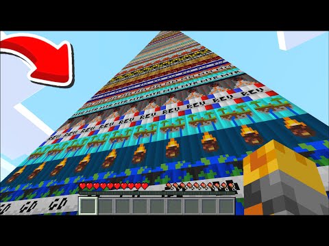 Minecraft DON'T TOUCH THE TALLEST TNT WALL STRUCTURE MOD / DANGEROUS EXPLOSIVES !! Minecraft Mods
