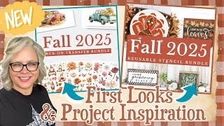 🍂 FIRST LOOK || Fall Sneak Peek BRAND NEW TRANSFERS and STENCILS ~ Available 8.2.25