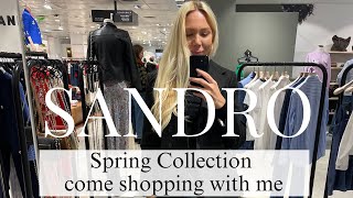 SANDRO SHOPPING HAUL TRY ON SPRING COLLECTION | COME SHOPPING WITH ME TO SANDRO