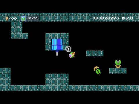 Ocarina 9 of 24 Gold Skulltulas by Bernzai3 🍄 Super Mario Maker 2 😶 No Commentary　⚿abn