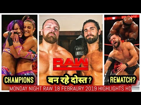 WWE RAW HIGHLIGHTS 18/2/2019 HD - WWE MONDAY NIGHT RAW 18th FEBRUARY 2019 HIGHLIGHTS HD
