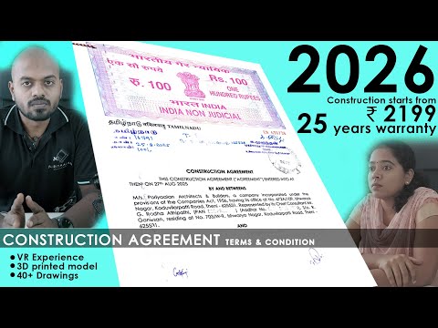 Our Construction Contract Agreement 2026 | Poriyaalan Architects | Construction Tips