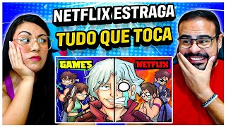 REACT VIAJANTE GALÁCTICO | Games FAMOSOS que foram DESTRUÍDOS pelas "adaptações" da NETFLIX 😢👎🏻