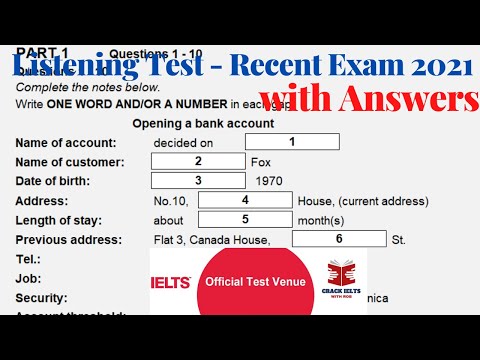 IELTS LISTENING ACTUAL TEST WITH ANSWERS | 14.09.2022