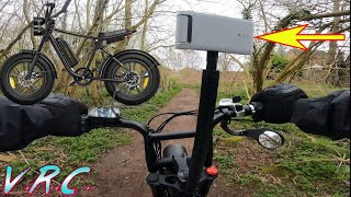 Aboard the Engwe M20 Super73 Style Ebike FPV 3D VR180 Video