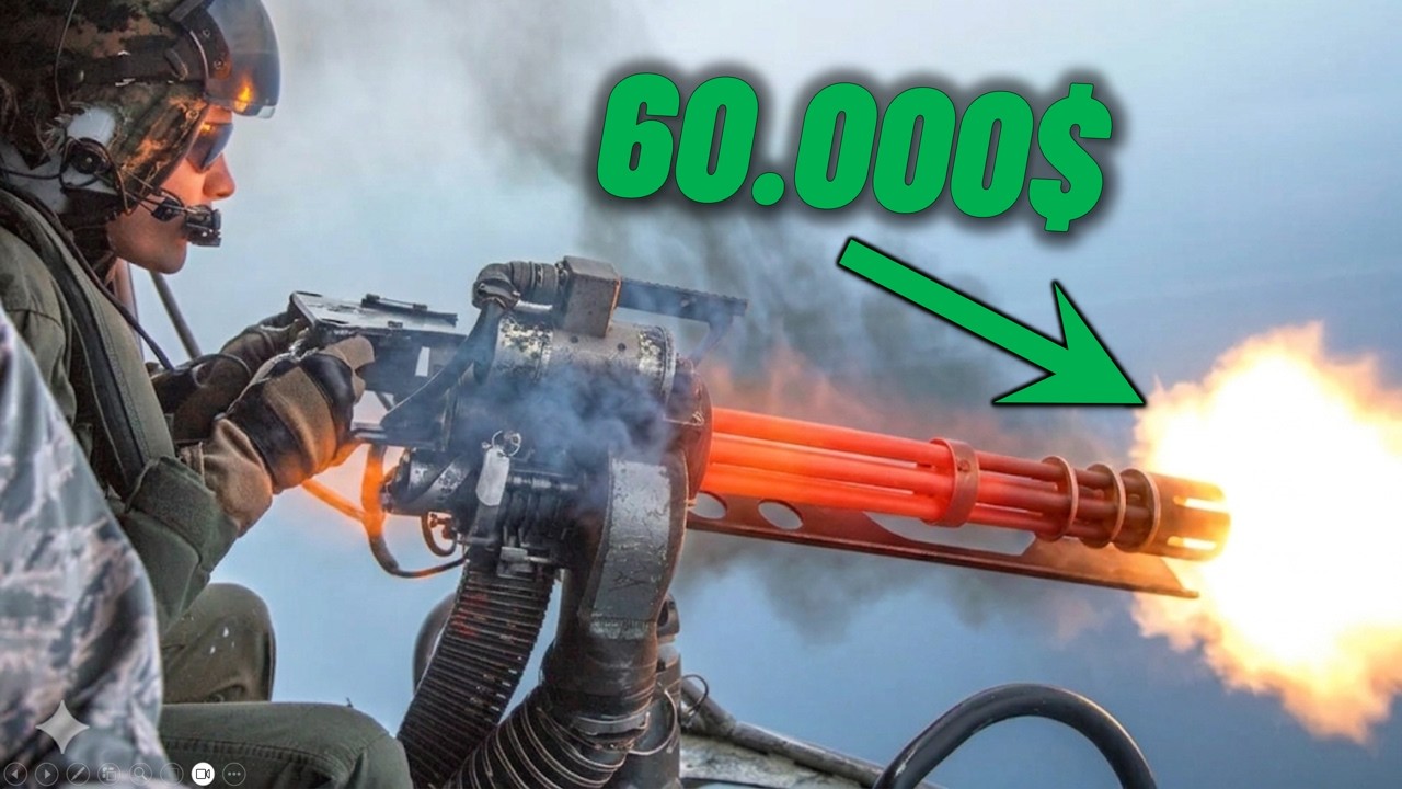 🧨El FIN de los DRONES: Así es la ametralladora Minigun
