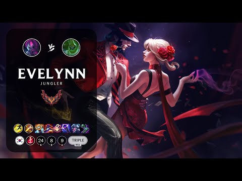 Evelynn Jungle vs Zac - KR Grandmaster Patch 13.21
