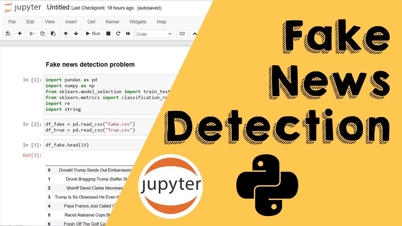 Fake news detection using python | Data Science Problem with python | Machine Learning | Tutorial 1