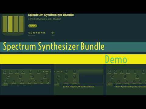 Spectrum Synthesizer Bundle Demo- Mutable Instruments as AUv3!