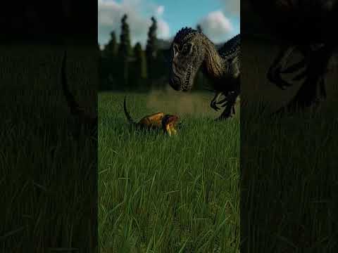 Allosaurus 2022 hunting an Archaeornithomimus - JWE2